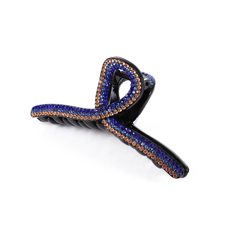 Elegant Rhinestone Diamond-Studded Shark Clip for Women