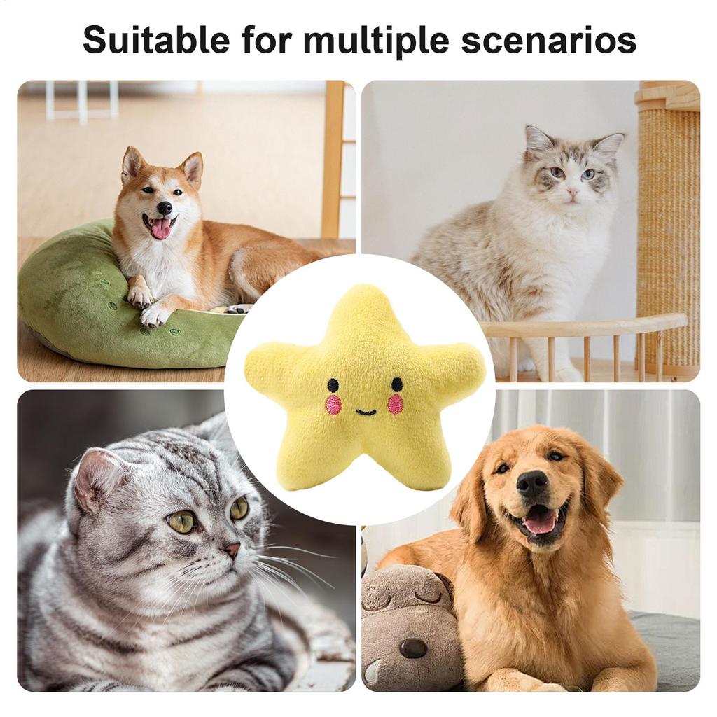 Dog pet plush cartoon animal toy interactive sound anti-demolition home large and small dog boredom companion toy