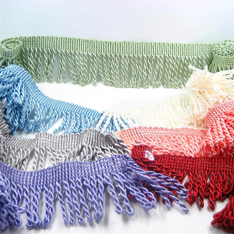 11.5 Meter Big 8cm Fringe Tassel Trim Upholstery Curtain Lamp Trimmings Bag Costum Trims