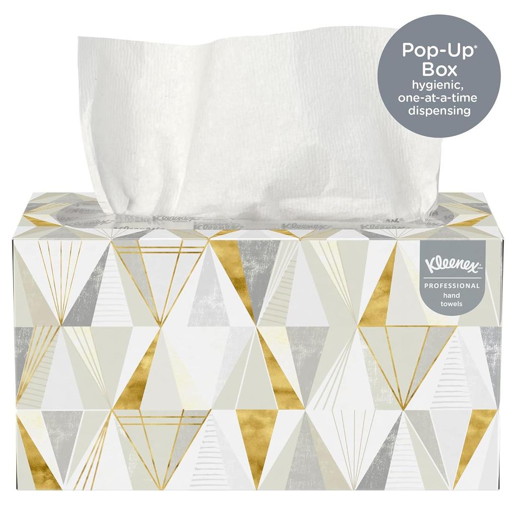 KLEENEX® Pop Up Paper Towels 1701 - Premium Hand Paper Towel Box- 120 Paper Towels