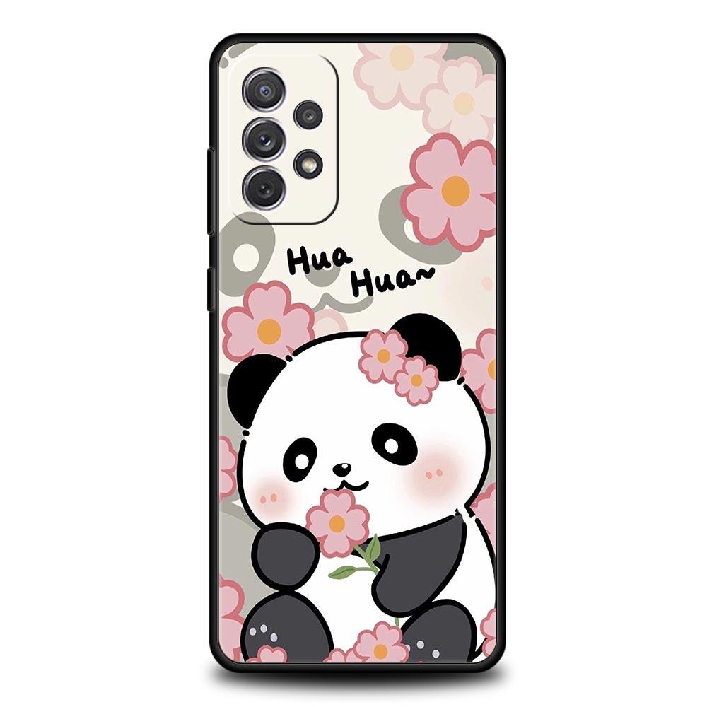 Custodia per Telefono Panda Cartone Animato Per Samsung Galaxy A15 A13 A51 A71 A41 A31 A21S A03S A05 A35 A32 A55 A23 A25 A33 A53 A73 5G Cover