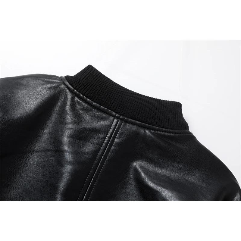 Women's Coat Vintage Imitation Leather Autumn Slim Coat Style Commuter Fashion Coat