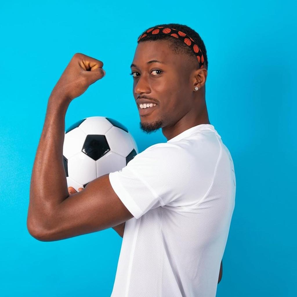 4 Pcs Adjustable Soccer Headband for Girls Elastic Soccer Headbands for Women Soccer Accessories Non Slip Football Sport Hair Bands Sports Athletic