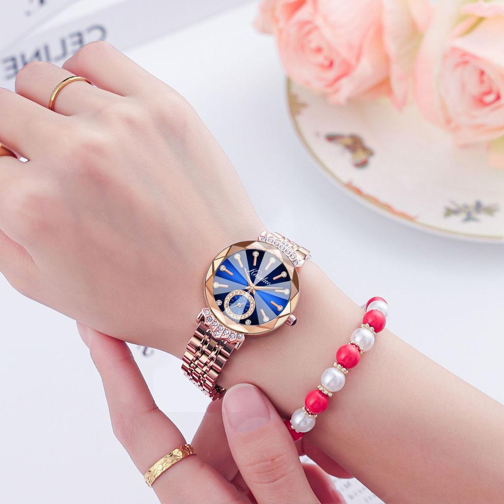 Ladies Watch Valentine'S Day Gift For Girlfriend High-Value Fashionable Versatile Waterproof Diamond-Encrusted Quartz Watch
