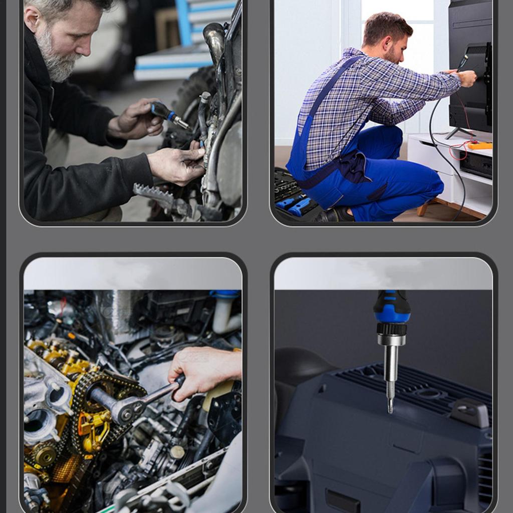 Ratschendreherset 69-in-1 Magnetisches Kompaktes RatscheSet Präzisions Professionelle Schraubendreherbits Für Industriemaschinen