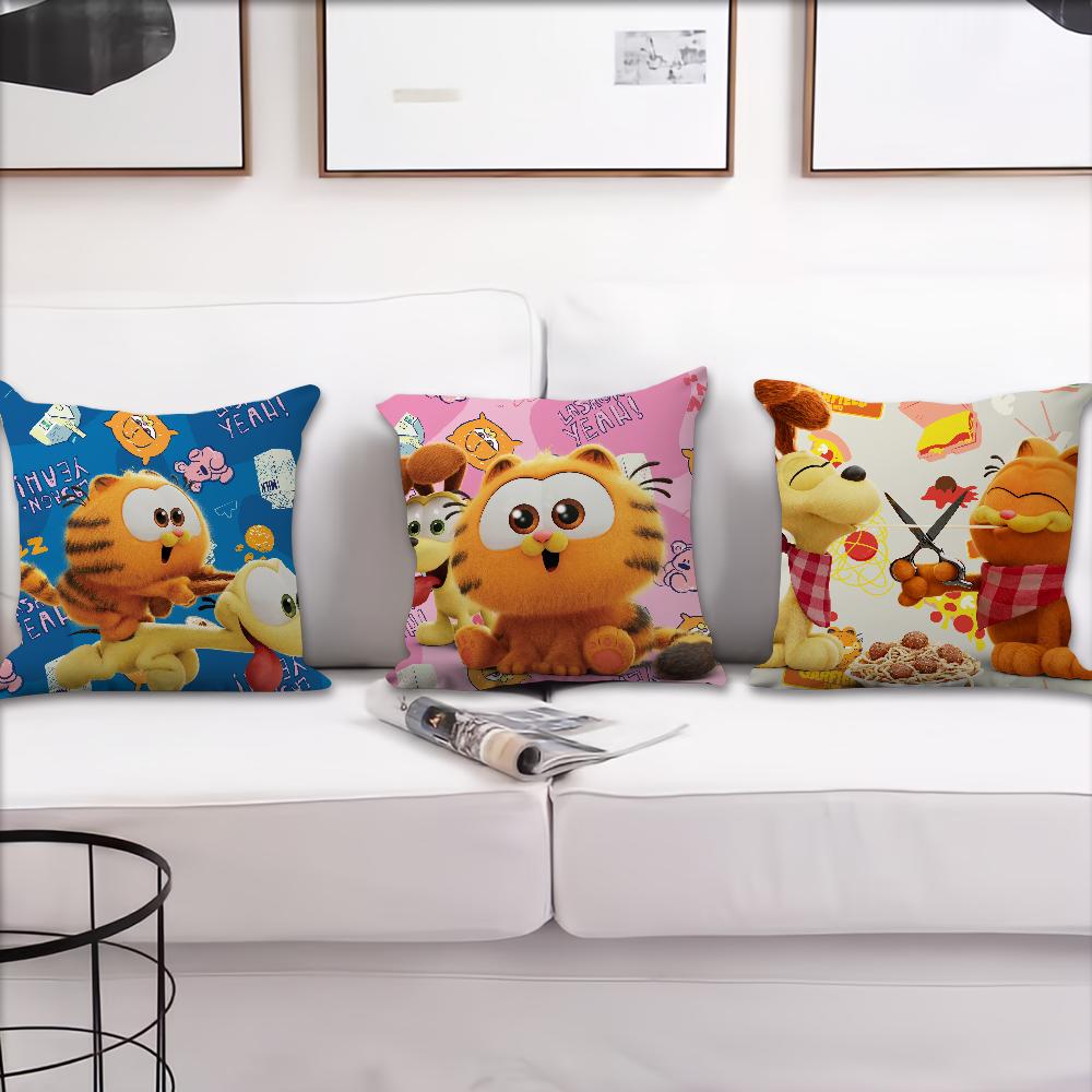 Cartoon G-Garfield-ES cute cat cushion cover Pillow Case Pillowcase Soft Skin Friendly & Comfortable with a Hidden Zipper