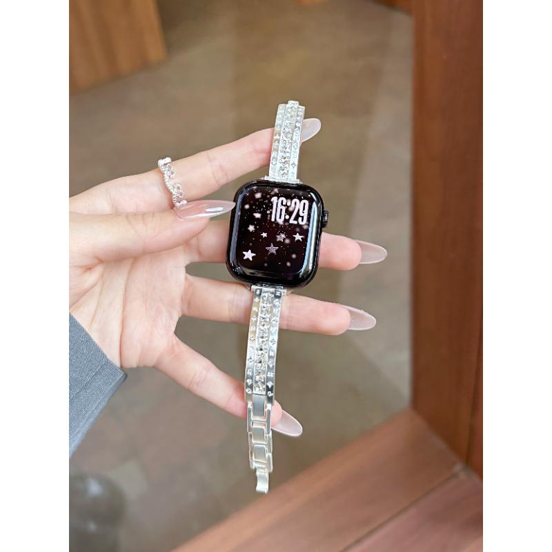 Nice Bling Metal bracelet For Apple Watch Series 11/10/9/8/7/6/5/SE3 40mm 41mm 42mm 44mm 45mm 46mm Strap