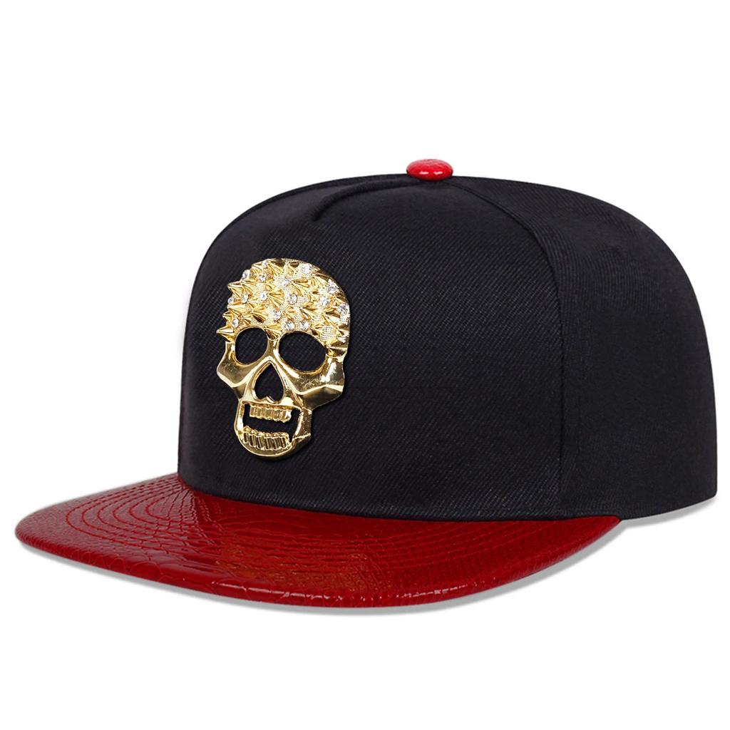 Unisex Diamond Skeleton Label Hip-hop Hats Spring And Autumn Outdoor Adjustable Sports Casual Baseball Caps Sunscreen Hat