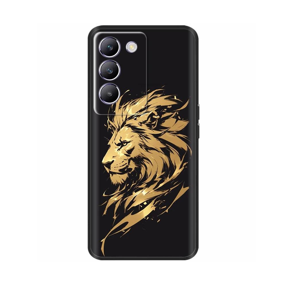 Shockproof Cover For Vivo V40 SE 5G T3 Y200e 5G V40SE Animal Painted Phone Back Cover Soft Silicone Case For Vivo T3 V40 SE Capa