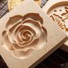 Chinese Traditional Mid-autumn Festival Mooncake Mold 7 Different Pattern Shaped Wood Handmade Moulds for Baking Cookies