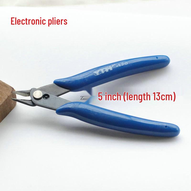 Jewelry Tools: Split Ring, Spreading, and Shaping Pliers with Plastic Handles for DIY Accessories.