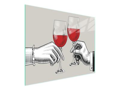 SZKLANA DESKA DO KROJENIA 52x30 WINO