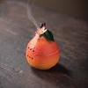 New Creative Fruit Pear Incense Burner Household Indoor Aromatherapy Burner Sandalwood Burner Pan Incense Burner Ceramic Ornament