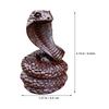 Hand Carved Redwood Snake Sculpture Home Office Desk Decor Living Room Bookshelf Artistic Chinese Zodiac 2026 Feng Shui Wooden