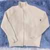 Men's Casual Korean Style High-Neck Zipper Knit Cardigan - Winter Loose Fit Long Sleeve Sweater