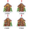 Quarantine Family Party Supplies House ADD Name Christmas Tree Ornaments Home Decor Xmas Ornament Xmas Hanging Decoration