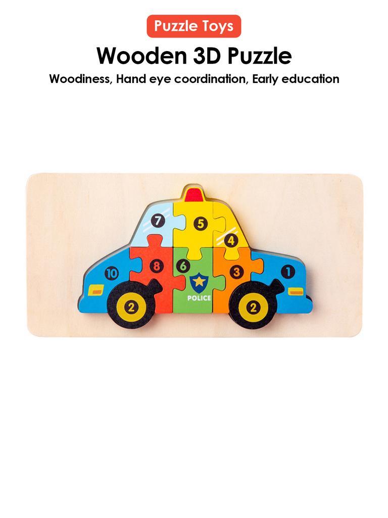 3D Holz Puzzles Pädagogisches Cartoon Tiere Frühen Lernen Kognition Intelligenz Puzzle Spiel Für Kinder Spielzeug