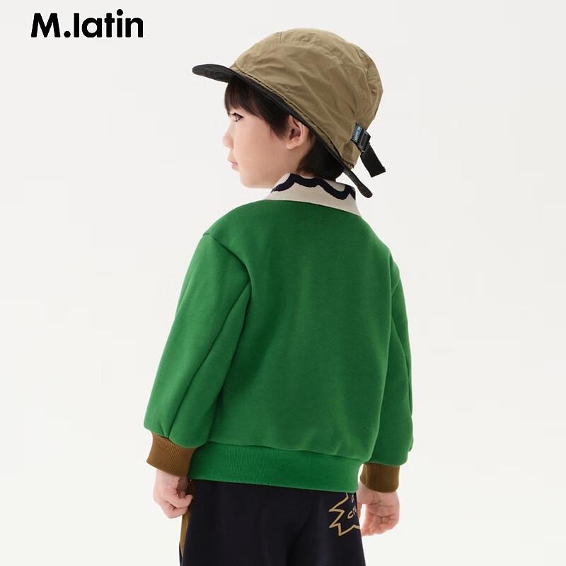 M.Latin Kids  2024 Winter Polo Collar Sweatshirt M