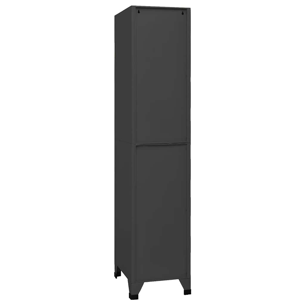 Locker Cabinet Anthracite Grey 38 x 45 x 180 cm Steel