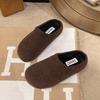 Internet celebrities super fire thick bottom velvet warm fluffy slippers women's new autumn and winter wear soft bottom cotton slippers