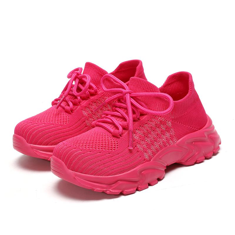 Fashion Sports Women's Shoes Sizes 35-40 Girl Student Comfortable Fashionable RED Shoes Summer Mesh Breathable Single Shoes