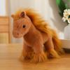 Cute Simulation Pony Doll Plush Toy Little White Horse Zodiac Horse Year Doll Children Accompany Soothing Doll