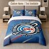Custom Bedding Set Chicago Cubs Pattern, Print Name Text 1 Duvet Cover plus 2 Pillowcases Home Textile
