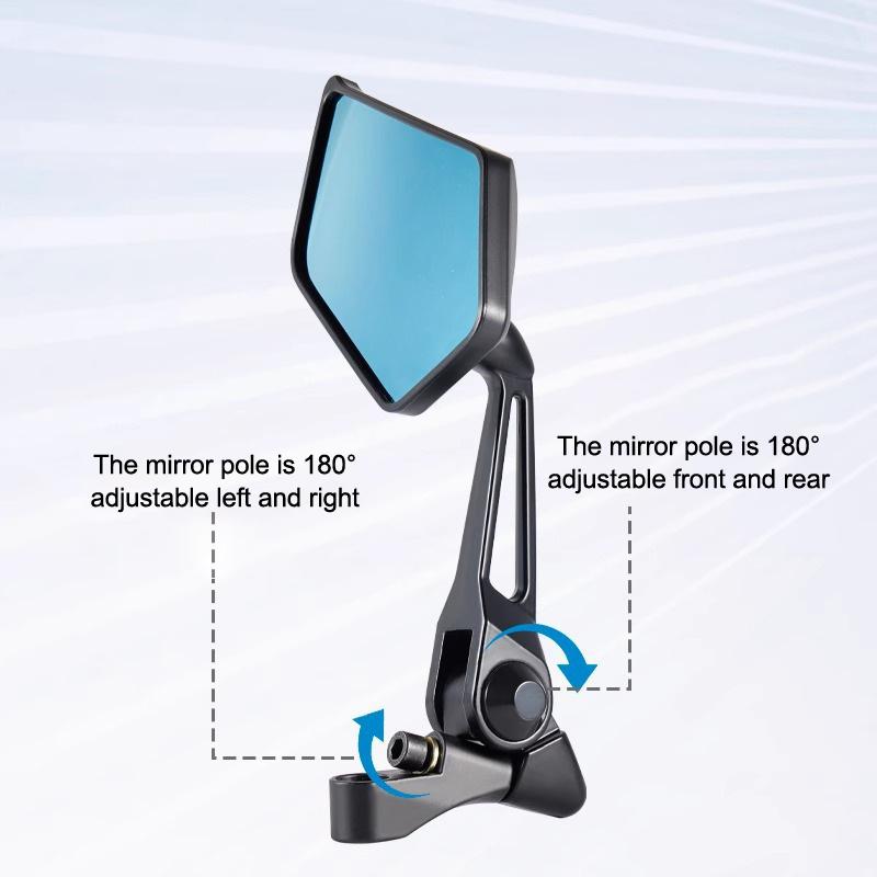 Side Mirror Street King 8 Motorcycle Rearview Mirror Non-Graded Full Alloy Side Mirror Adjustable Hd Rearview Mirror 1Pair