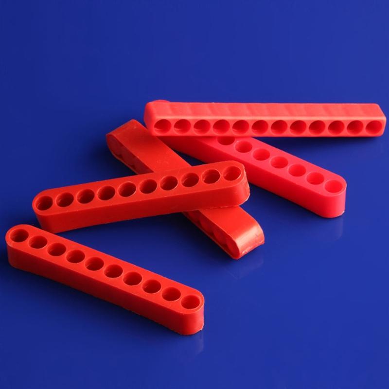 5 Pieces 12 Holes Hex Bit Organiser Screwdriver Bit Holder Plastic 1/4 Inch Hex Shank Drill Bit Storage for Case