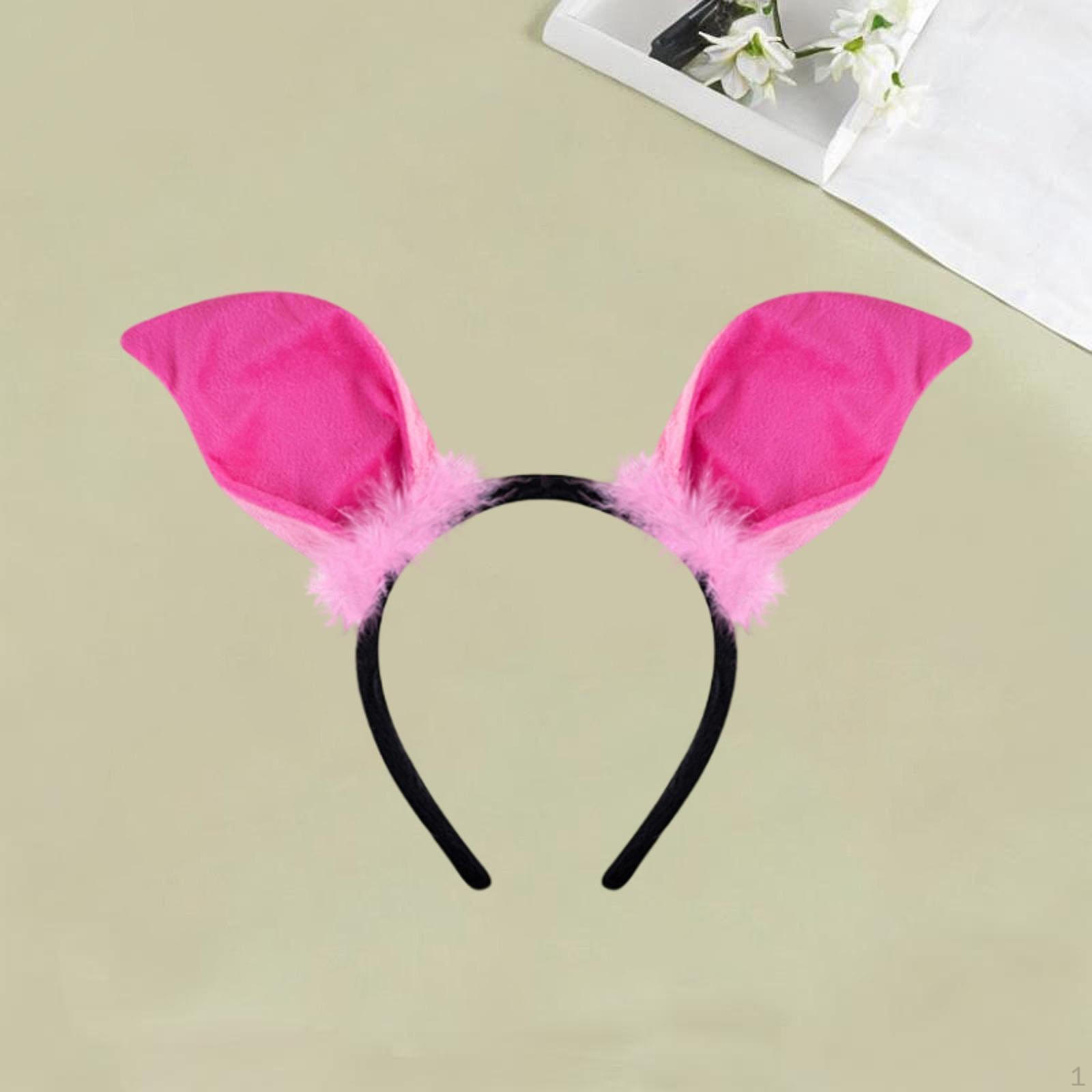 

Ободок с ушками поросенка в качестве аксессуара для костюма на Хэллоуин Pink