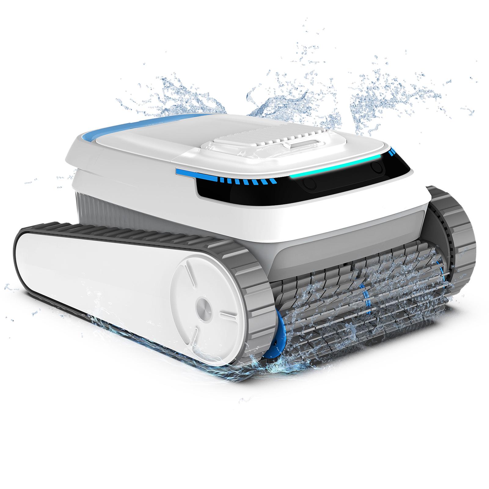 

Wireless Pool Cleaner Robotic Pool Vacuum 3 in 1 with Smart Navigation 120 Mins Runtime 45K Pa Suction for Inground