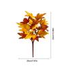 2Pcs Artificial Canadian Maple Leafs Branch Autumn Rustic Wedding Decoration Accessories Fake Flower Plants Home Decoration