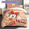 Minnie Mouse Hand-drawn Style Colored Pencil Bedding Set, Warm and Comfortable A Perfect Choice for Decorating A Child's Bedroom