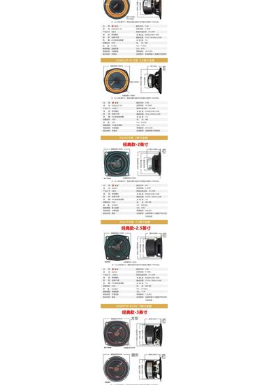 Mini Guan Yin HiFi Breitbandlautsprecher - Erhältlich in den Größen 2", 2,5", 3", 4", 5" und 6,5".