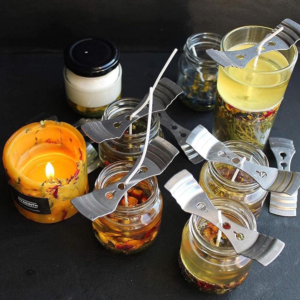 Metal Candle Wick Centering Devices Stainless Steel Candle Wick Holder for Candle Making DIY Making Lovers