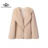 New Lapel Fur Coat Women's Faux Fur Jacket Loose Medium-length Coat Faux Fur High Quality Women's Coat