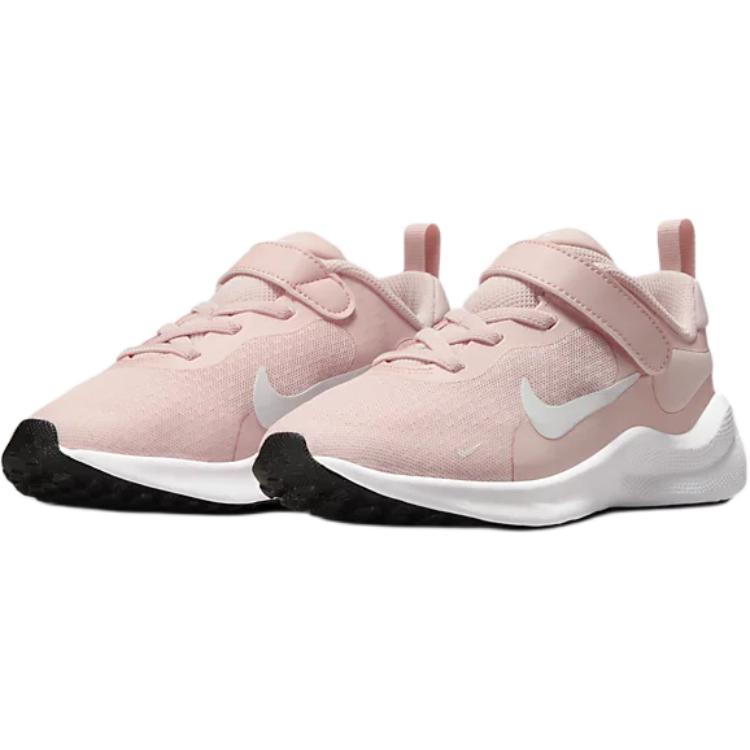 Nike Revolution 7 PS Echo Pink Kids Sneakers White Black Summit-White FB7690-602
