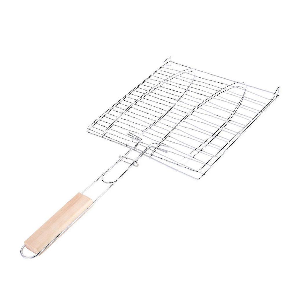 Bbq Grill Basket Metal Fish Grilling Basket For Veie Steak Camping Cooking, - RiRi