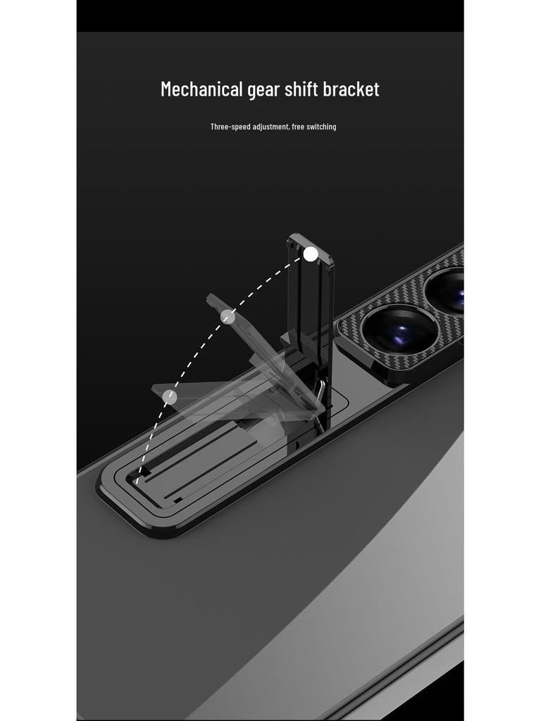 Samsung S26 Ultra Transparent Electroplated Phone Case with Precise Cutouts and Ultra-thin Bracket