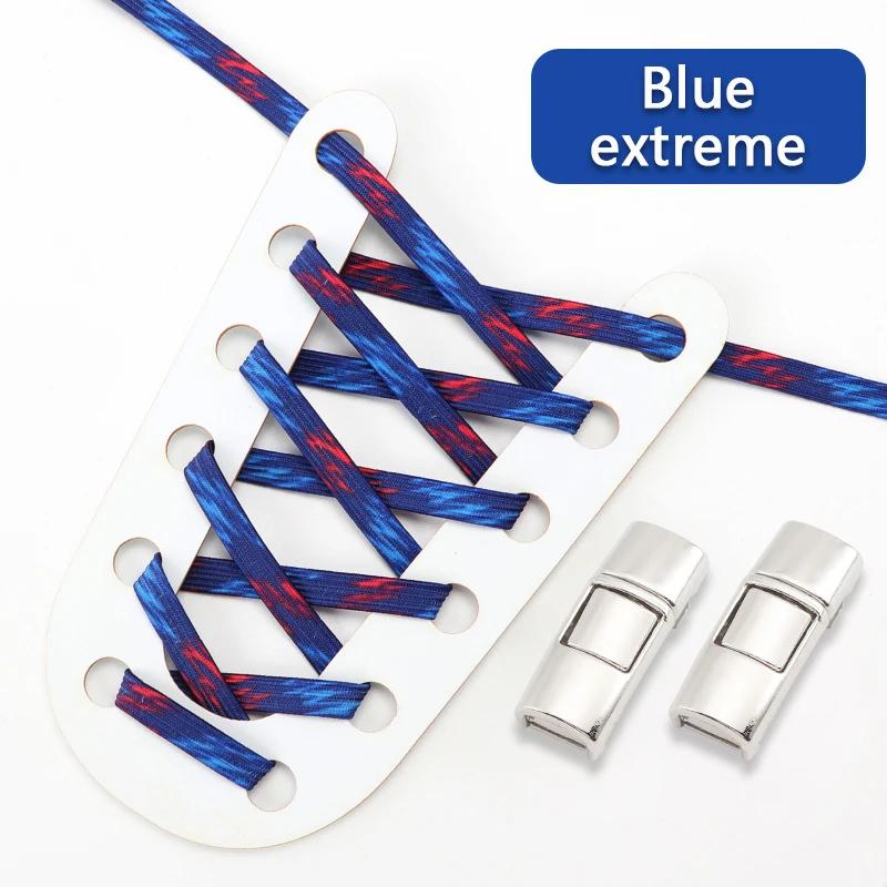Lock Shoe laces without ties Elastic laces Sneakers Kids Adult Flat No Tie Shoelaces Rainbow Glitter Shoelace Shoes Accessories