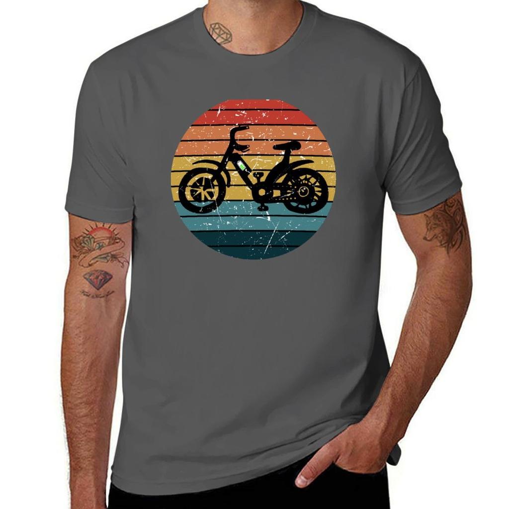 Vintage Electric Bike E Bike Retro TShirt Unisex T Shirt Cotton TShirt