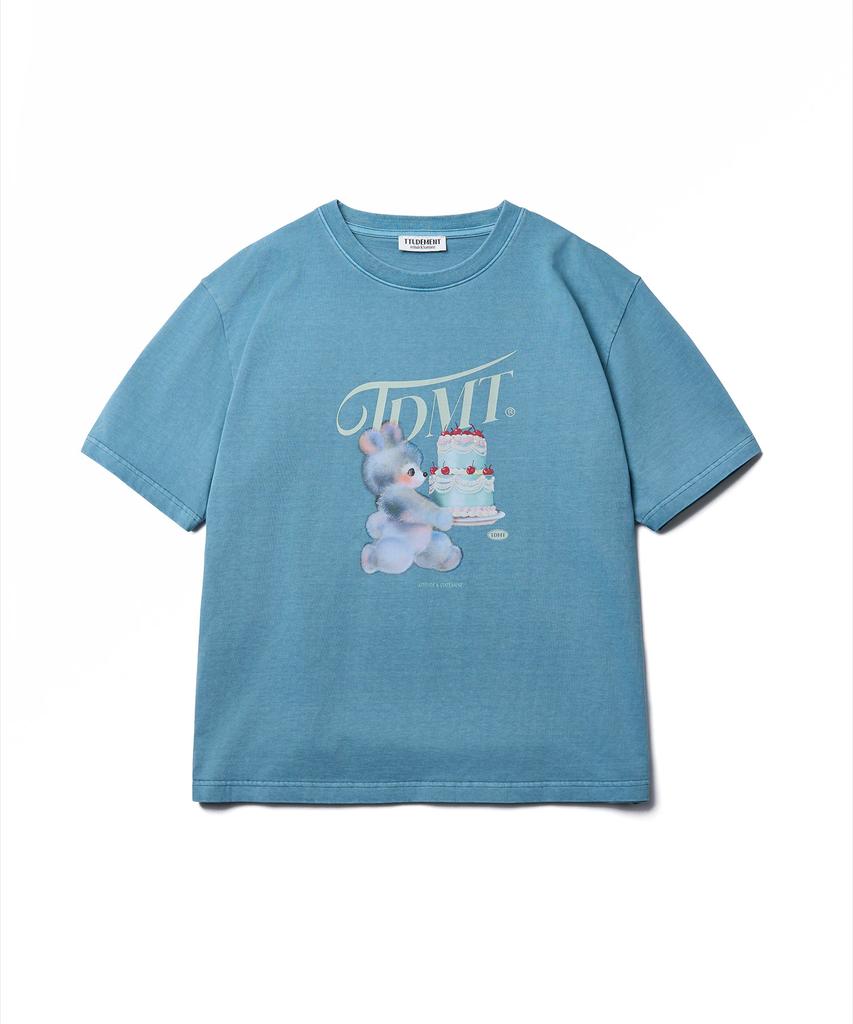 TTUDEMENT Cake Bear Tee_Blue
