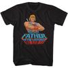 A&E Designs Masters of The Universe Greatest Father Adult Black Tee Shirt