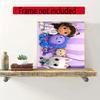 Cartoon Cute Gabbys Diamond Painting Round Diamond Mosaic Rhinestones Diamond Embroidery Craft Kit Wall Decor Without Frame
