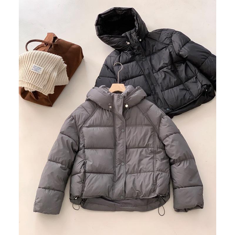 Super soft puff cloud cotton-padded coat for women's short, small and thin turtle back bread coat, thickened cotton coat.