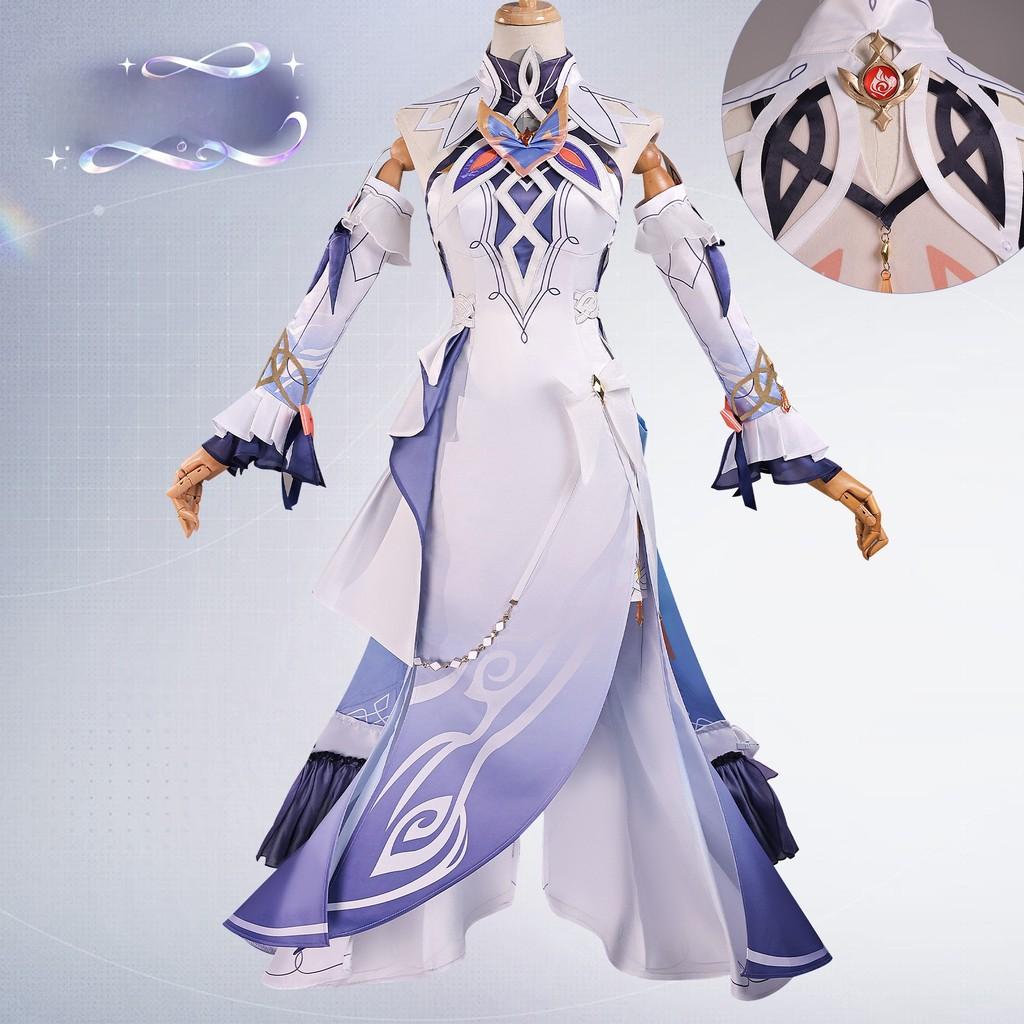 Genshin Impact Cosplay Dress Set With Accessories For Game Fans