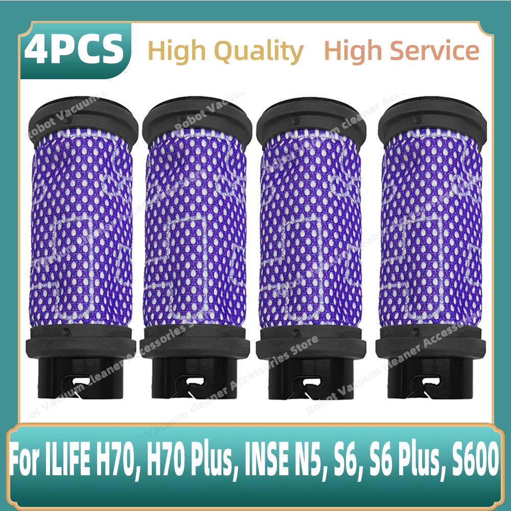 Filter Compatible For ( ILIFE H70, H70 Plus, INSE N5, S6, S6 Plus, S600 ) Vacuum Cleaner Parts Replacement Accessories