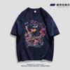 Men's Graffiti Print Crew Neck Short Sleeve Oversized Casual T Shirt