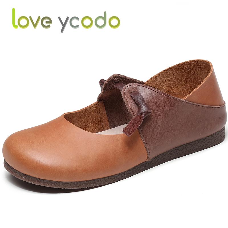 Летние натуральные мокасины Derma для женщин и студентов бренда Love Ycodo 35