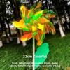 18/24/32cm Color Changing Windmill Stake Standing Lawn Pinwheel  Outdoor Party Picnic Decor